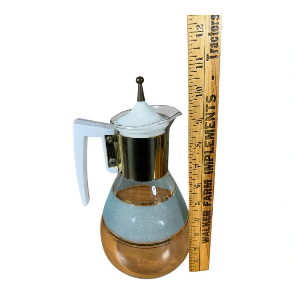 Mid-Century Coffee‎ Carafe With Warmer Holder